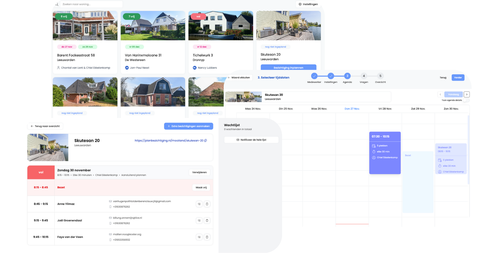 meer structuur in je bezichtigingen als makelaar met de bezichtigingsplanner van Nexxtmove